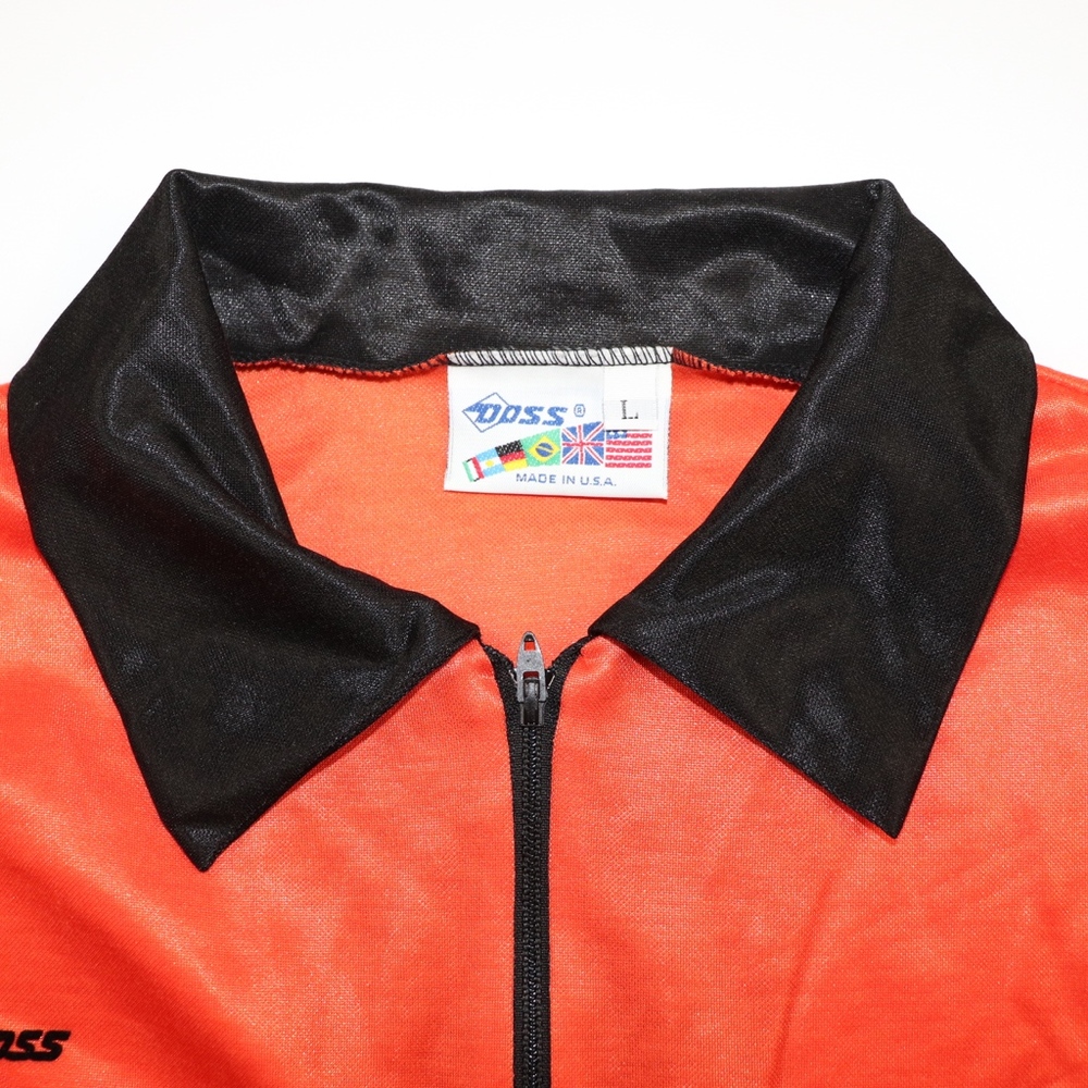 80s New Doss Mens Soccer Referee Jersey Orange - Picture 5 of 8